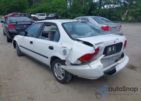 1998 Honda Civic Lx z USA, uszkodzony, nr VIN 2HGEJ6674WH518497